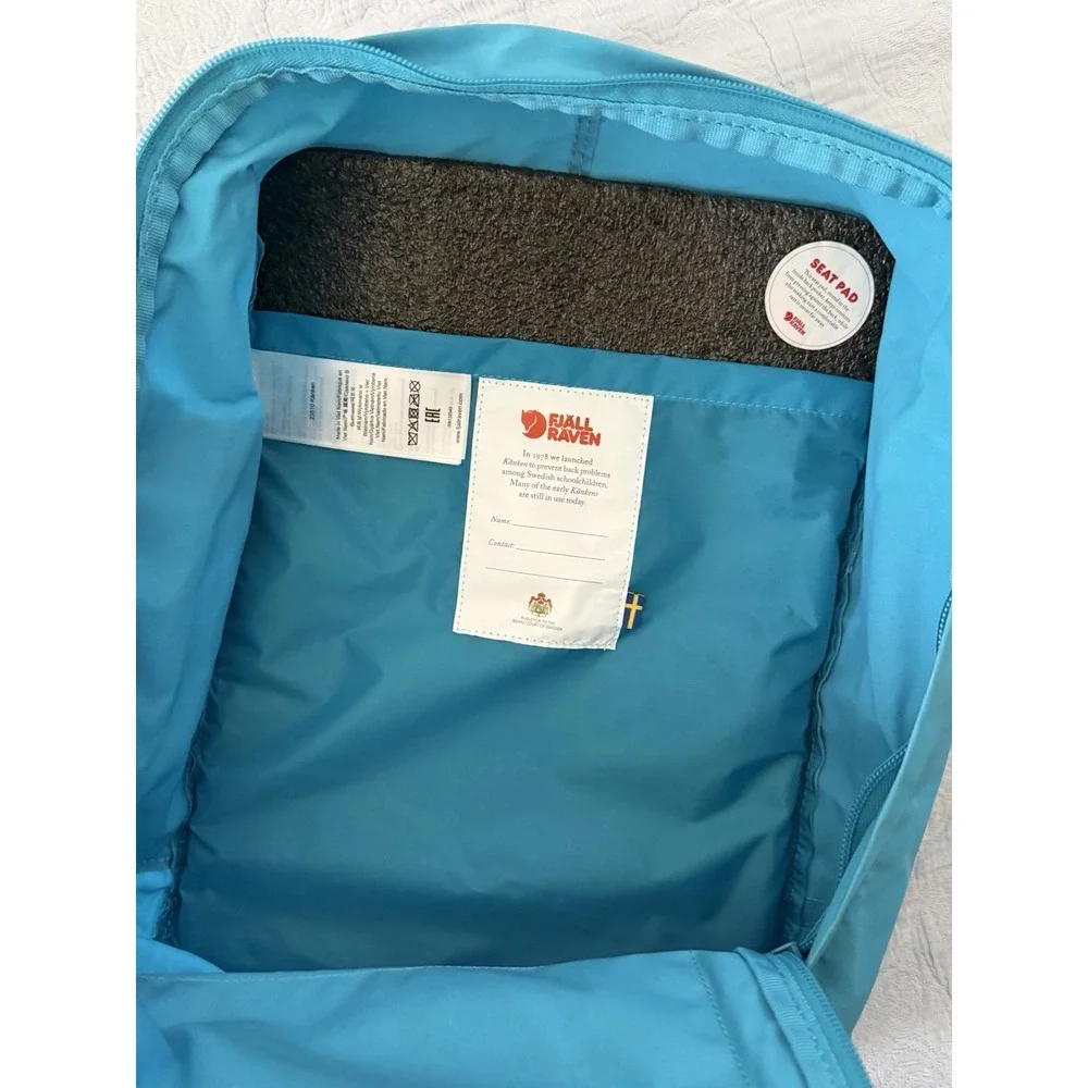 Fjallraven Kanken 23510 Classic Deep Turquoise Backpack Womens Kids Laptop Blue